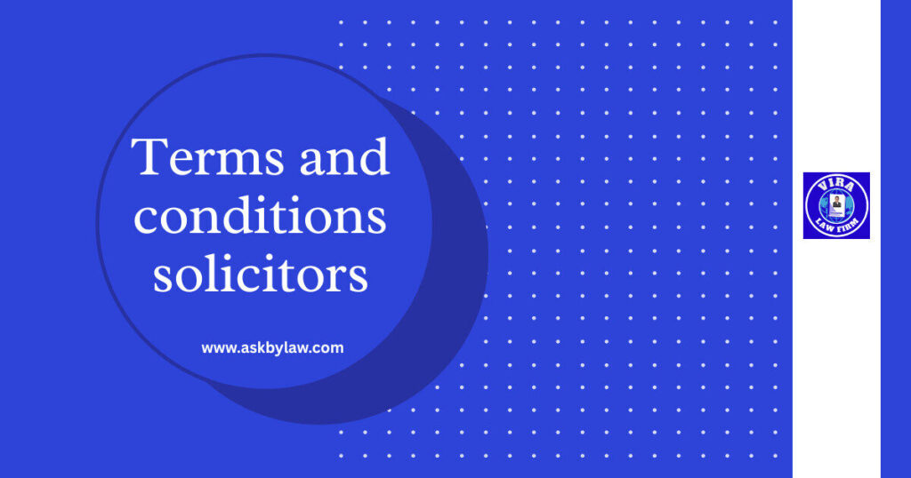 terms and conditions solicitors